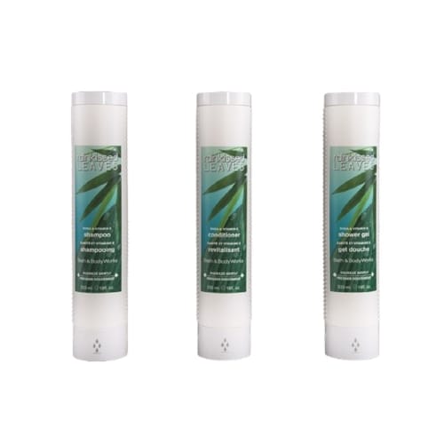 Bath & Body Works Rainkissed Leaves Evoline ABS Shower Gel Dispenser; 18oz./533ml